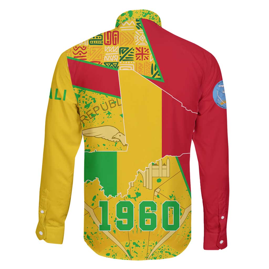 Mali Map Family Matching Puletasi and Hawaiian Shirt Heart-Inspired Design with National Flag Colors