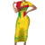 Mali Map Family Matching Short Sleeve Bodycon Dress and Hawaiian Shirt Heart-Inspired Design with National Flag Colors