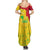 Mali Map Family Matching Summer Maxi Dress and Hawaiian Shirt Heart-Inspired Design with National Flag Colors