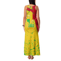 Mali Map Family Matching Tank Maxi Dress and Hawaiian Shirt Heart-Inspired Design with National Flag Colors