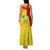 Mali Map Family Matching Tank Maxi Dress and Hawaiian Shirt Heart-Inspired Design with National Flag Colors