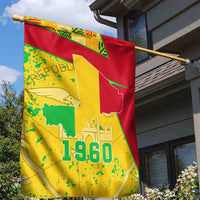 Mali Map Garden Flag Heart-Inspired Design with National Flag Colors