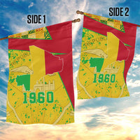 Mali Map Garden Flag Heart-Inspired Design with National Flag Colors