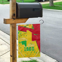 Mali Map Garden Flag Heart-Inspired Design with National Flag Colors