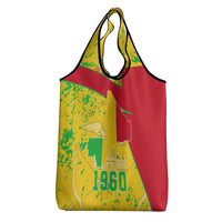 Mali Map Grocery Bag Heart-Inspired Design with National Flag Colors