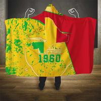 Mali Map Hooded Blanket Heart-Inspired Design with National Flag Colors