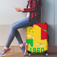Mali Map Luggage Cover Heart-Inspired Design with National Flag Colors
