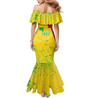 Mali Map Mermaid Dress Heart-Inspired Design with National Flag Colors