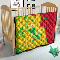 Mali Map Quilt Heart-Inspired Design with National Flag Colors