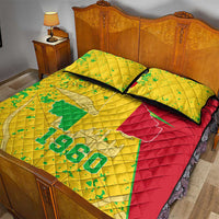 Mali Map Quilt Bed Set Heart-Inspired Design with National Flag Colors