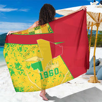 Mali Map Sarong Heart-Inspired Design with National Flag Colors