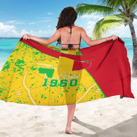 Mali Map Sarong Heart-Inspired Design with National Flag Colors