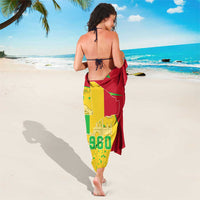 Mali Map Sarong Heart-Inspired Design with National Flag Colors