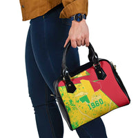 Mali Map Shoulder Handbag Heart-Inspired Design with National Flag Colors