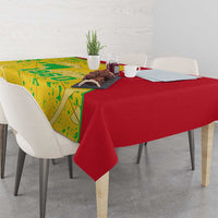 Mali Map Tablecloth Heart-Inspired Design with National Flag Colors