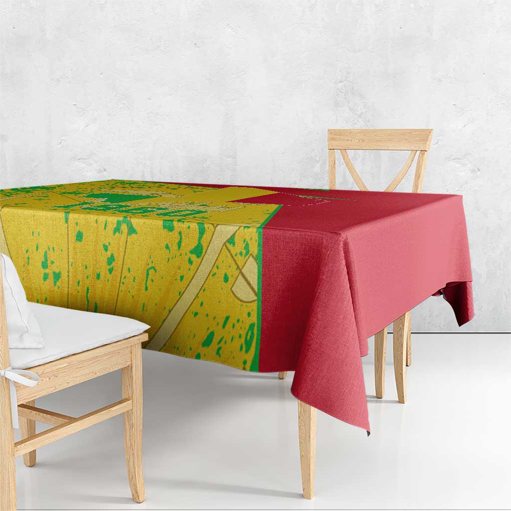 Mali Map Tablecloth Heart-Inspired Design with National Flag Colors