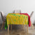Mali Map Tablecloth Heart-Inspired Design with National Flag Colors
