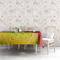 Mali Map Tablecloth Heart-Inspired Design with National Flag Colors