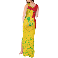 Mali Map Tank Maxi Dress Heart-Inspired Design with National Flag Colors