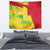 Mali Map Tapestry Heart-Inspired Design with National Flag Colors
