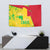 Mali Map Tapestry Heart-Inspired Design with National Flag Colors