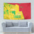 Mali Map Tapestry Heart-Inspired Design with National Flag Colors