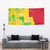 Mali Map Tapestry Heart-Inspired Design with National Flag Colors