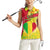 Mali Map Women Sleeveless Polo Shirt Heart-Inspired Design with National Flag Colors