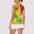 Mali Map Women Sleeveless Polo Shirt Heart-Inspired Design with National Flag Colors