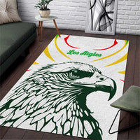 Mali Vulture Area Rug Sporty Style with National Flag Colors