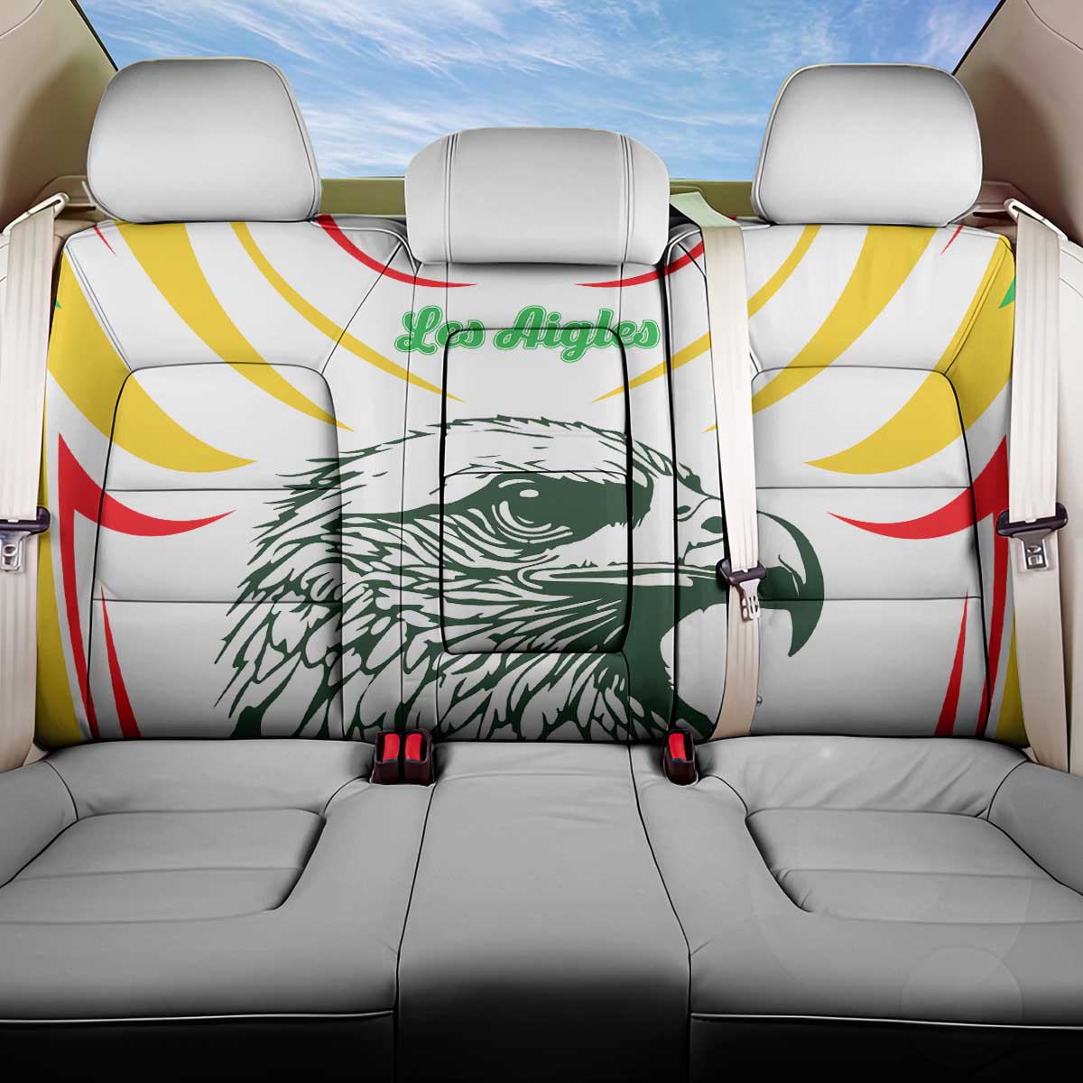 Mali Vulture Back Car Seat Cover Sporty Style with National Flag Colors