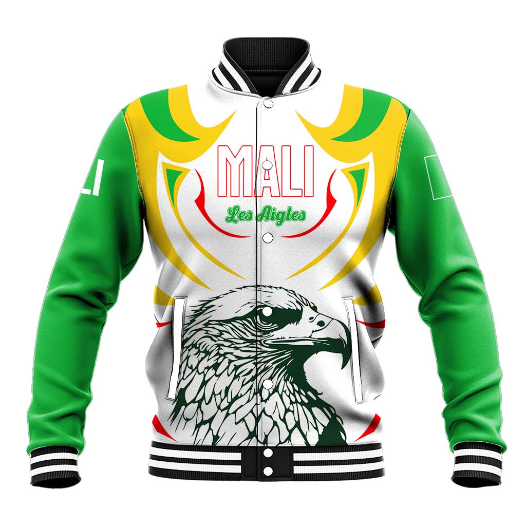 Mali Vulture Baseball Jacket Sporty Style with National Flag Colors