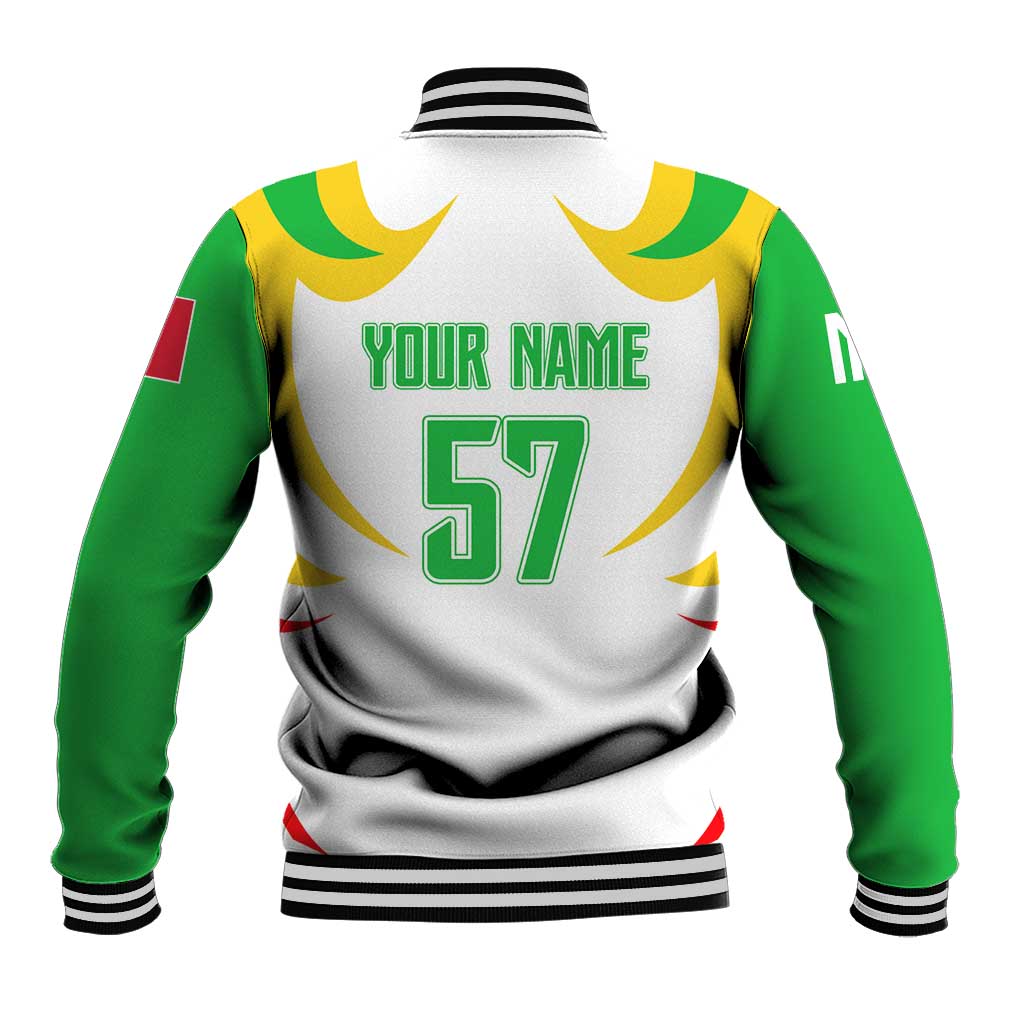Mali Vulture Baseball Jacket Sporty Style with National Flag Colors