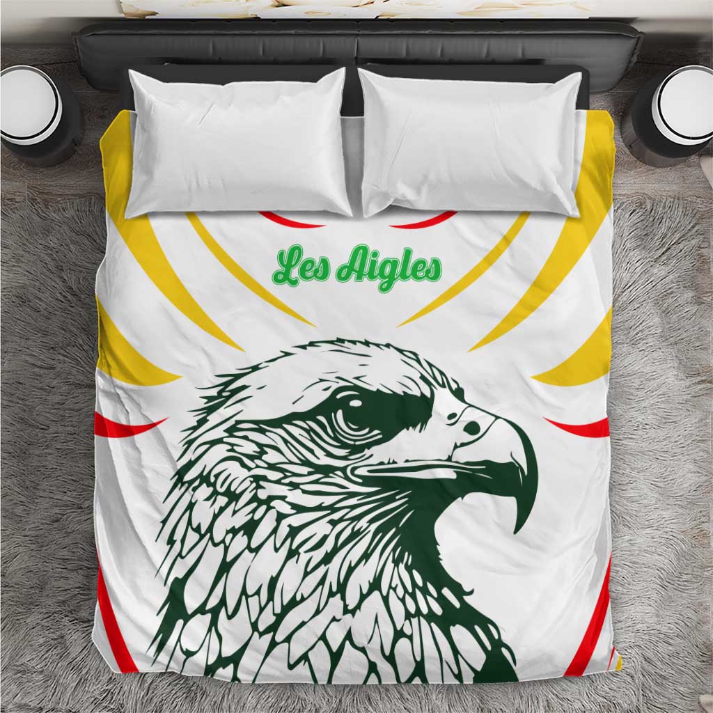 Mali Vulture Bedding Set Sporty Style with National Flag Colors