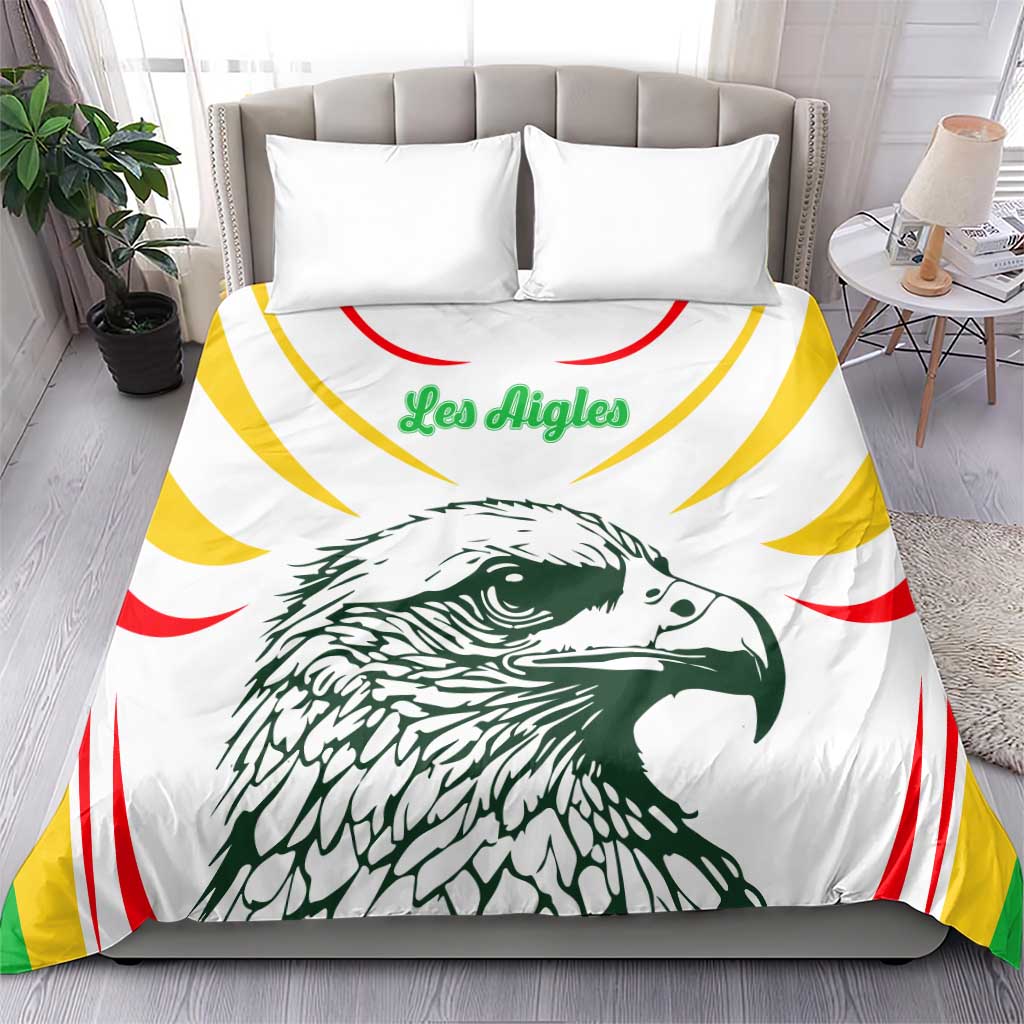 Mali Vulture Bedding Set Sporty Style with National Flag Colors