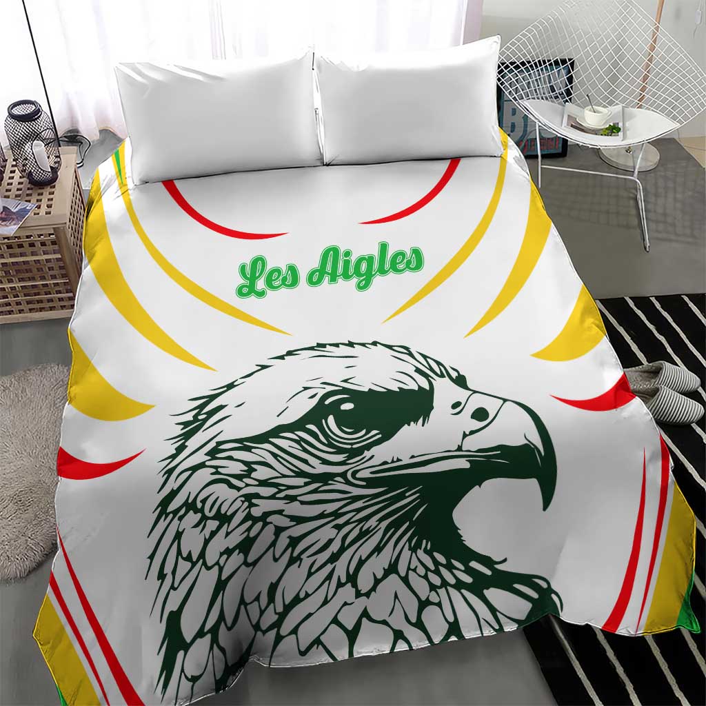 Mali Vulture Bedding Set Sporty Style with National Flag Colors