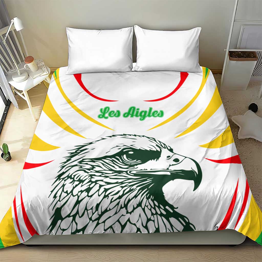 Mali Vulture Bedding Set Sporty Style with National Flag Colors