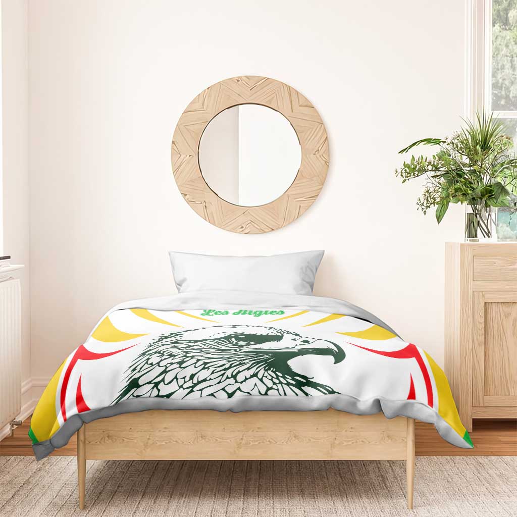 Mali Vulture Bedding Set Sporty Style with National Flag Colors