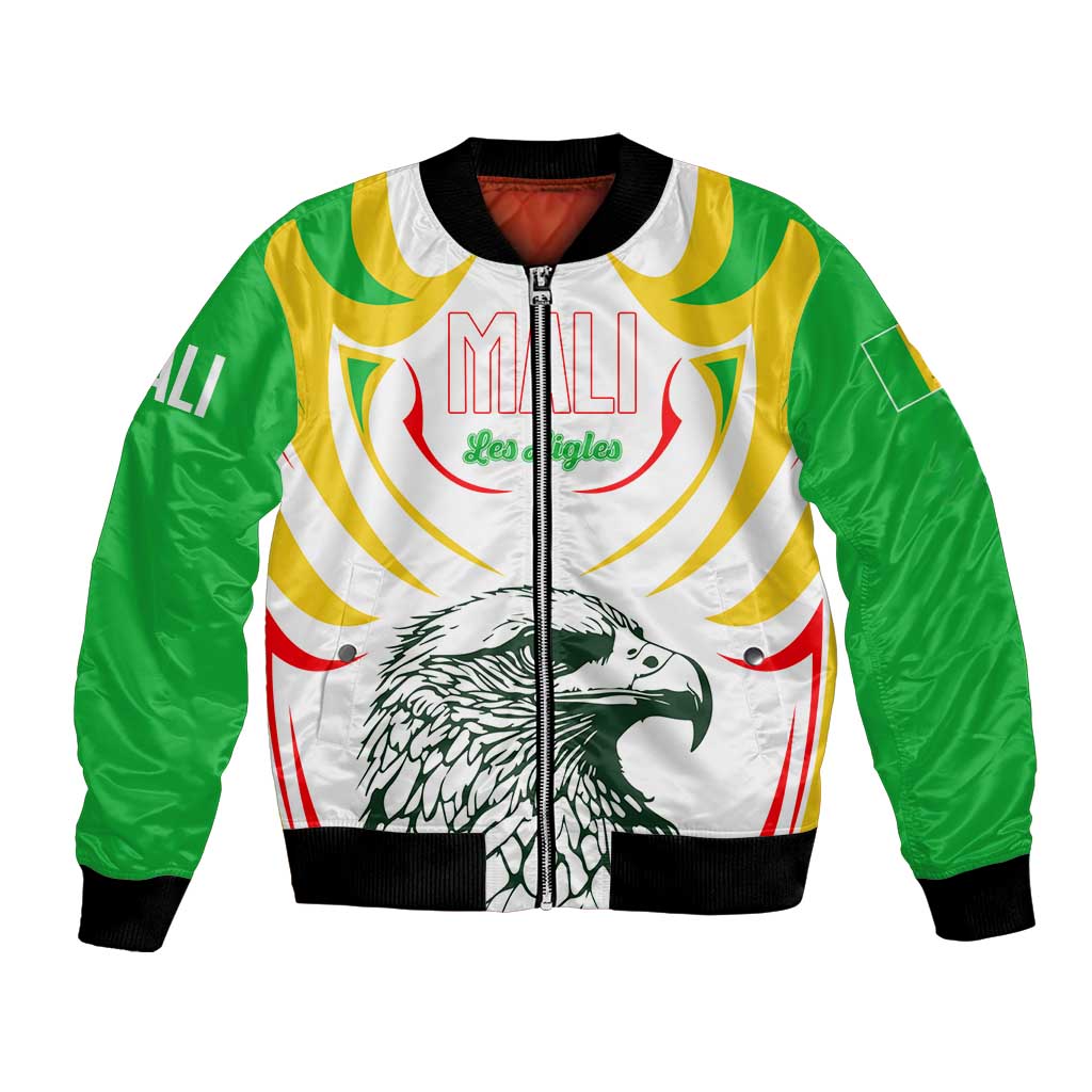 Mali Vulture Bomber Jacket Sporty Style with National Flag Colors