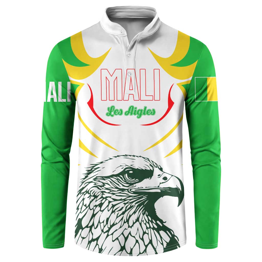 Mali Vulture Button Sweatshirt Sporty Style with National Flag Colors