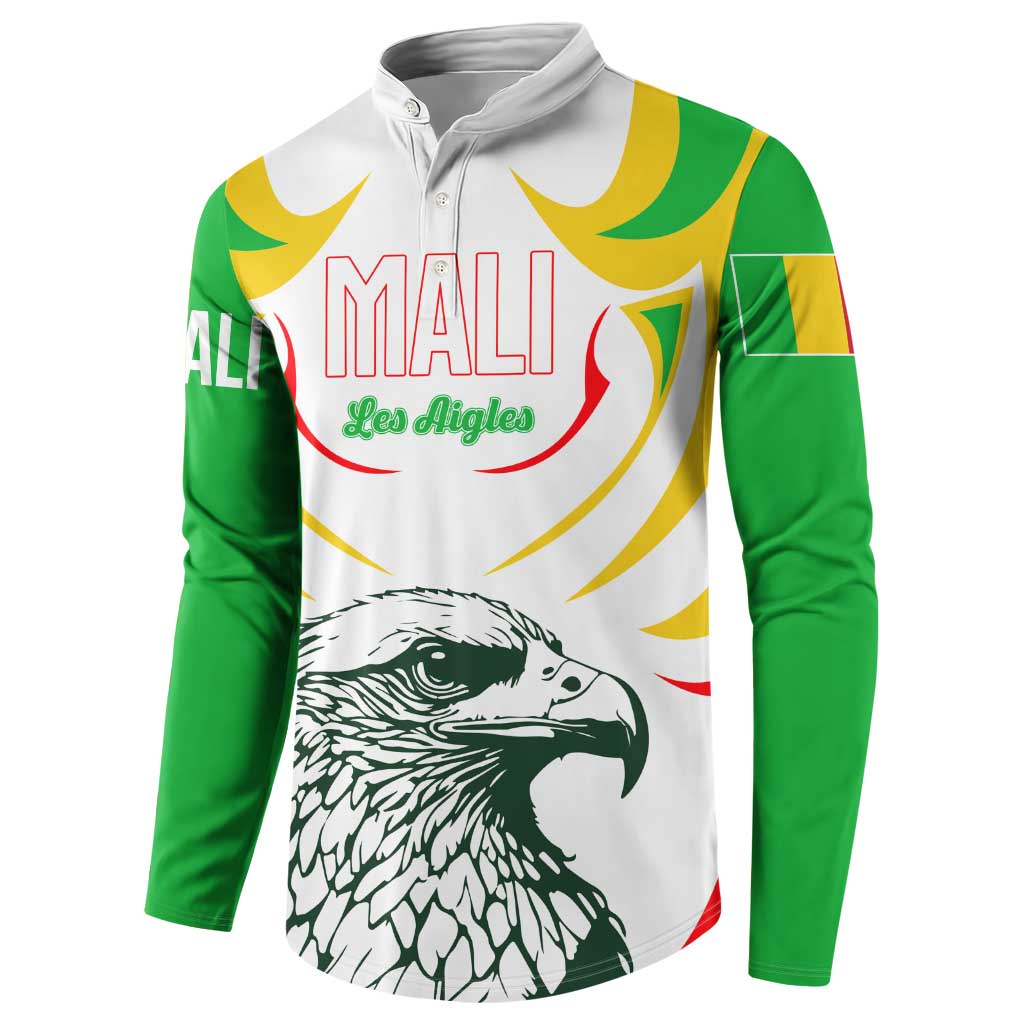 Mali Vulture Button Sweatshirt Sporty Style with National Flag Colors