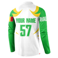 Mali Vulture Button Sweatshirt Sporty Style with National Flag Colors