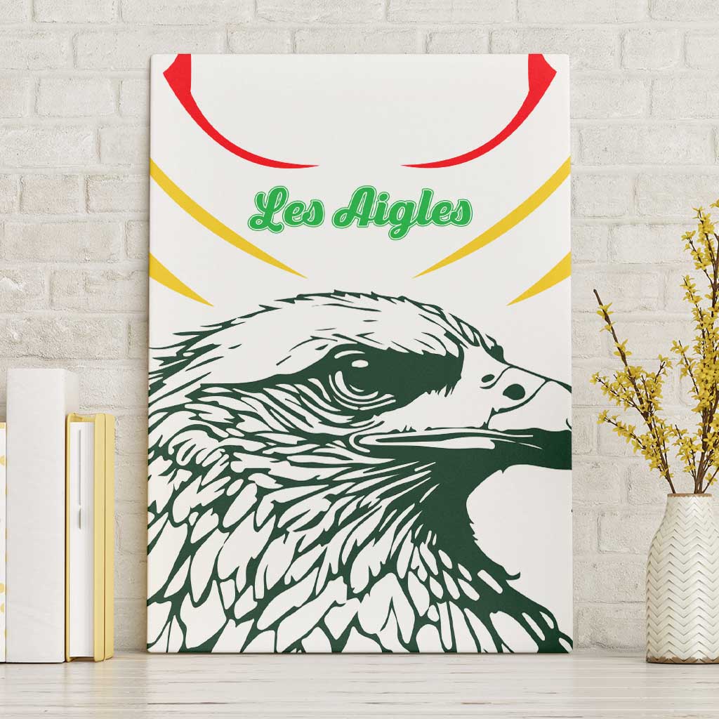 Mali Vulture Canvas Wall Art Sporty Style with National Flag Colors