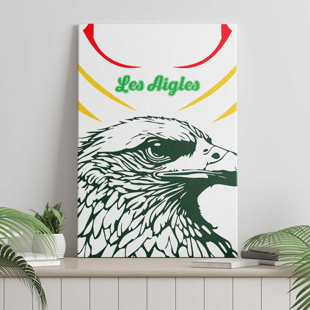 Mali Vulture Canvas Wall Art Sporty Style with National Flag Colors