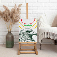 Mali Vulture Canvas Wall Art Sporty Style with National Flag Colors