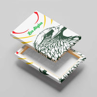 Mali Vulture Canvas Wall Art Sporty Style with National Flag Colors