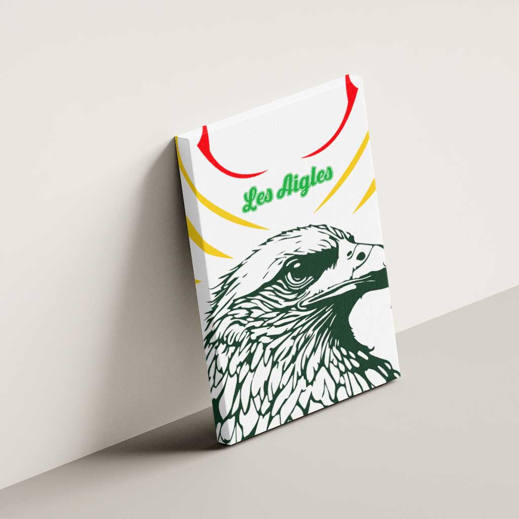 Mali Vulture Canvas Wall Art Sporty Style with National Flag Colors