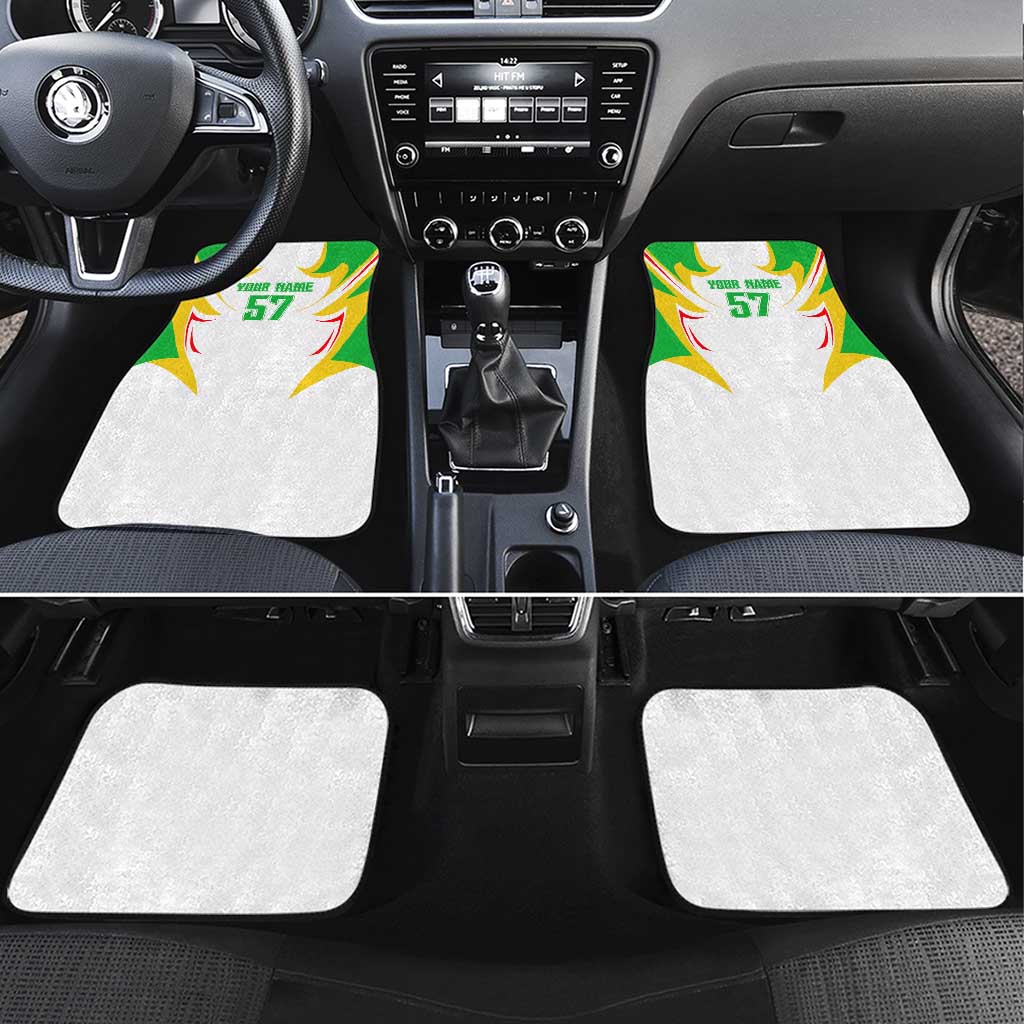 Mali Vulture Car Mats Sporty Style with National Flag Colors