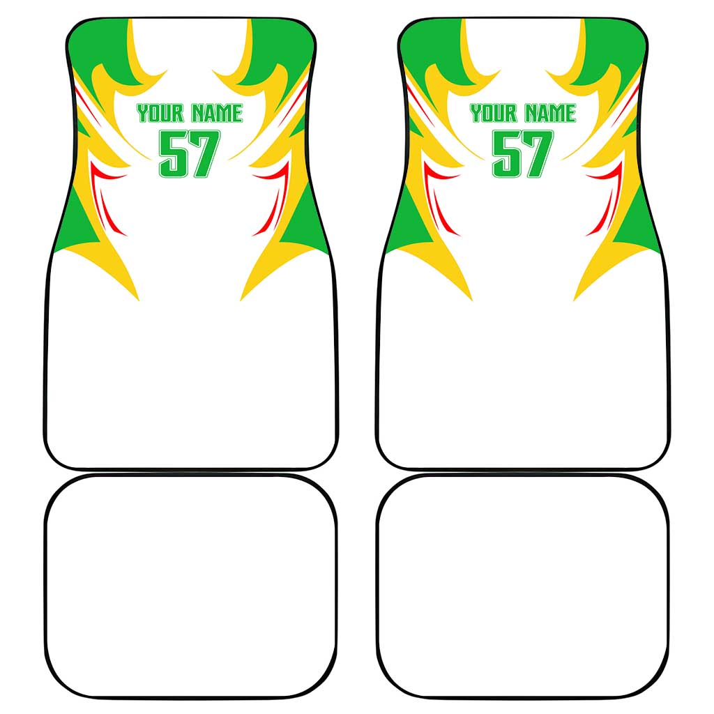 Mali Vulture Car Mats Sporty Style with National Flag Colors