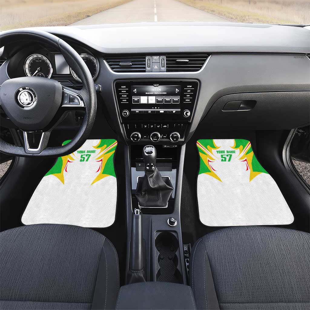 Mali Vulture Car Mats Sporty Style with National Flag Colors